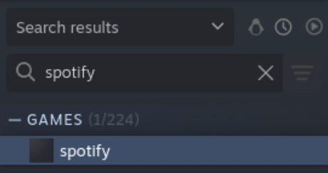 Screenshot of the Spotify web app in the Steam Library|460x243, 70%